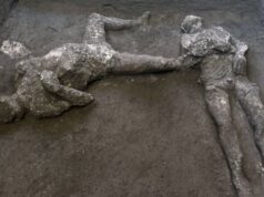 A slave and his master. The bodies of two victims of the eruption of Vesuvius were found in Pompeii Archaeologists have discovered the perfectly preserved remains of two men who died during the eruption of Vesuvius, which destroyed the ancient Roman city of Pompeii about 2 thousand years ago. According to scientists, one of these people was probably a slave, and the other was his master. Archaeologists suggest that the wealthy Roman was between 30 and 40 years old - he still has a woolen cape that was on him at the time of the eruption. The second person is from 18 to 23 years old: judging by the fact that his vertebrae were compressed, he was engaged in hard physical labor, and therefore was a slave. Scary Pompeii find sheds new light on the scale of the disaster 2,000 years ago "These two victims were most likely trying to hide, but they were boldly carried away by the pyroclastic flow. It happened at about nine in the morning," says Massimo Osanna, director of the archaeological reserve in Pompeii. ... Just as in the case of other remains of the victims of the eruption of Vesuvius in Pompeii, the figures we see in the photographs are the result of the application of technology developed back in 1863 by the Italian archaeologist Giuseppe Fiorelli. When, during the excavation of volcanic ash, voids are found in which the decayed remains of the dead are likely to be found, they are filled with gypsum. The result is an accurate cast of a man who lived two thousand years ago and suddenly found himself under a layer of pyroclastic flow. Rich villa The new find was made in an opulent Roman villa in the Civite Giuliana area. It was there that, two years ago, archaeologists discovered the remains of a horse in a harness - perhaps this crew was trained to rescue residents from an eruption. The owner of the villa was probably a prominent military man or a high-ranking local official, scientists suggest. At the time of the eruption, which occurred in 79 AD, about 13 thousand people lived in Pompeii. Excavations in Pompeii continue, but due to the coronavirus pandemic, the archaeological site remains closed to visitors.