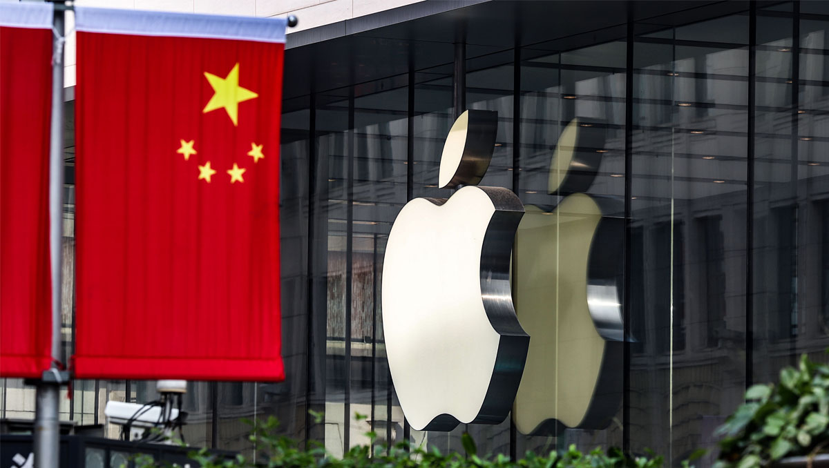 The US and China have political problems that create pressure on Apple's phone industry
